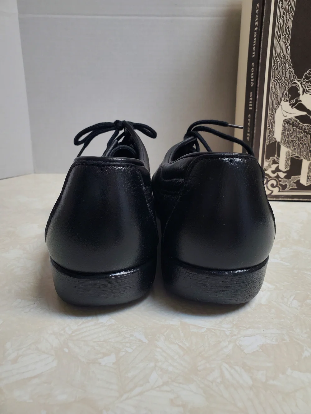 SAS Black Leather Amigo Walking Shoe USA